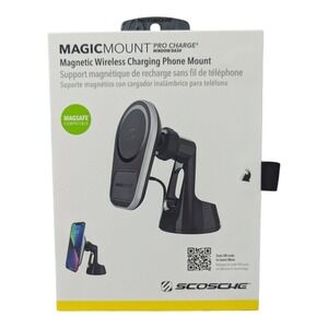 G3-N Scosche MagicMount Pro Charge5 Wireless Charging Car Mount -‎ Window/Dash